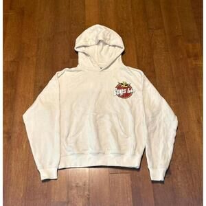 Boys Lie White Hoodie Pullover Cotton Blend Casual Wear